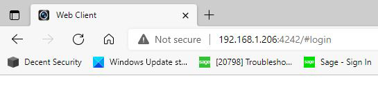 Input IP address