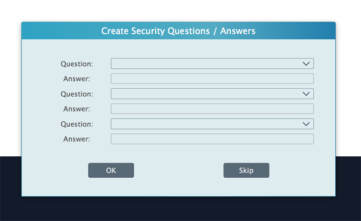 security questions